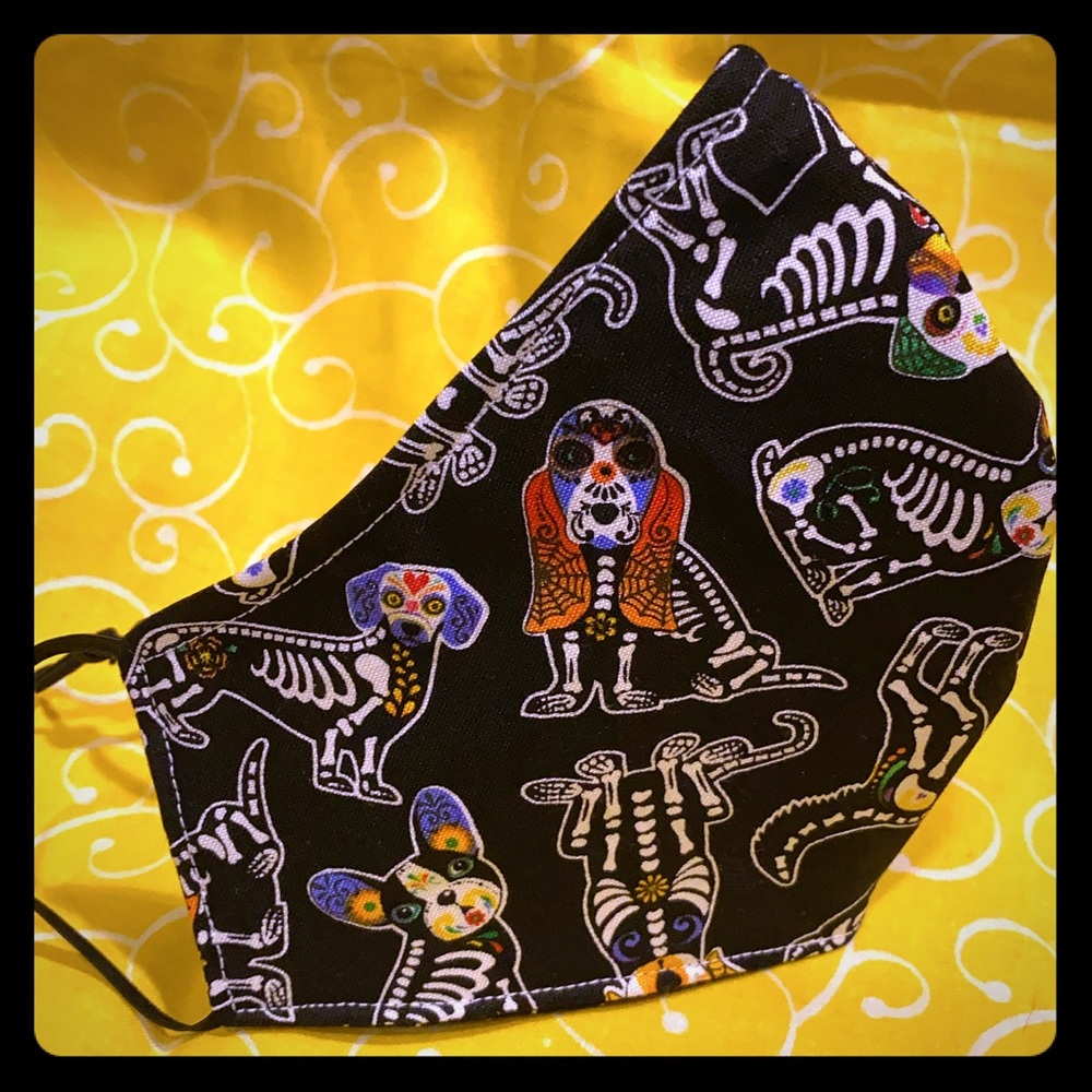 Face mask Sugar skull dog
